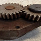 Diesel Engine Oil Pump Cast Metal With Two Drive Gears Heavy Equipment Motor