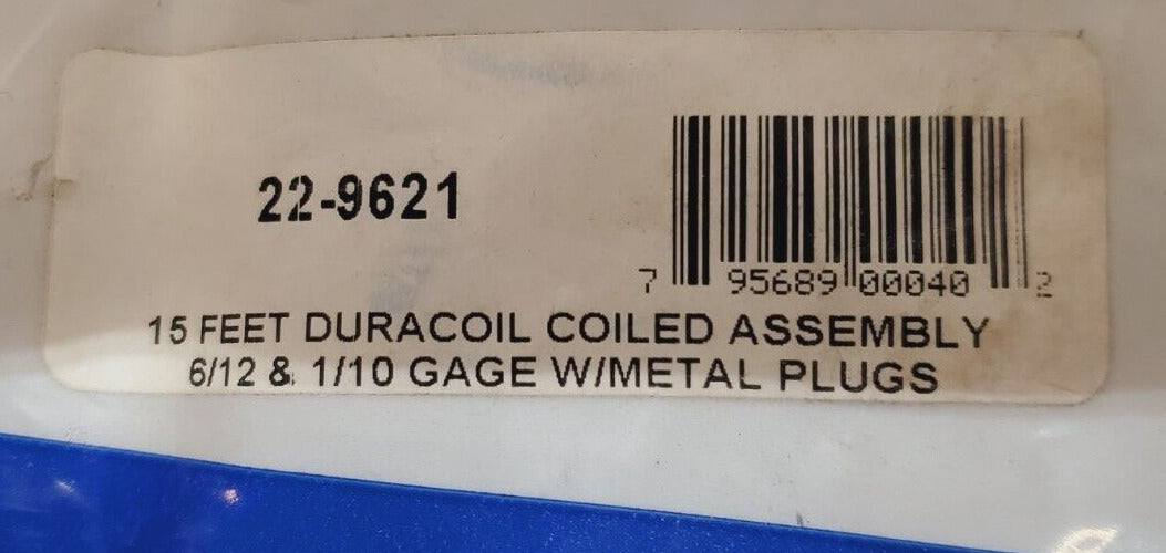 Phillips 15 Feet Duracoil Coiled Assembly 6/12 & 1/10 Gage W/Metal Plugs 22-9621