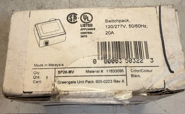 2 Quantity Greengate SP20-MV Switchpack Class 2 Power Supply Plenum Rated (2QTY)