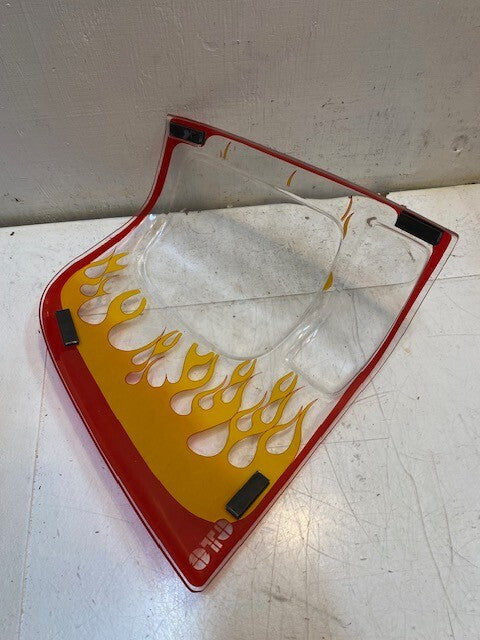 GTS Flamed Tail Light Cover 13" L x 12" W x 4" H