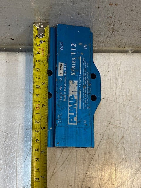 Pump Tec Pump Head Only Series 112 | 12T Series W0404-261 | 4-1/4" Ports Blue