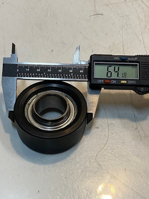 PEER RCSM-16 / FHR205-16 BALL BEARING W/ RUBBER INTERLINER 64MM OD 25MM BORE