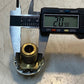9 Qty of Brass Bulkhead Hex Fittings 1-5/8" Long 21mm Thread 32mm Hex (9 Qty)