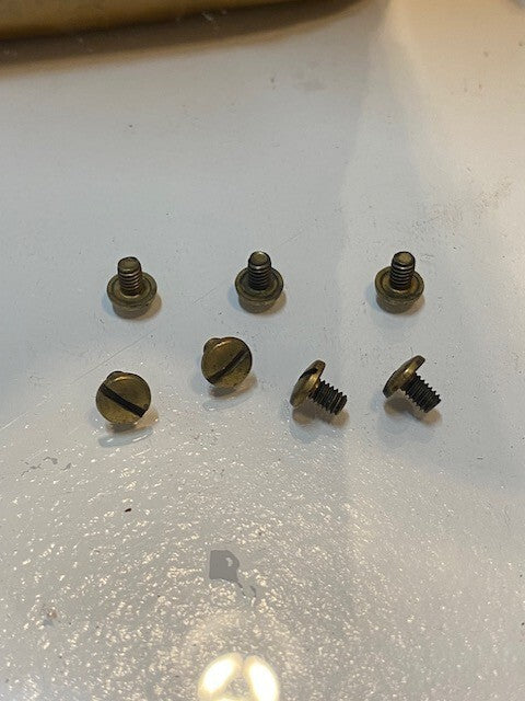 2000 Qty of 5-40 x 3/16 Pan HD Brass Flat Head Slotted Machine Screws (2000 Qty)