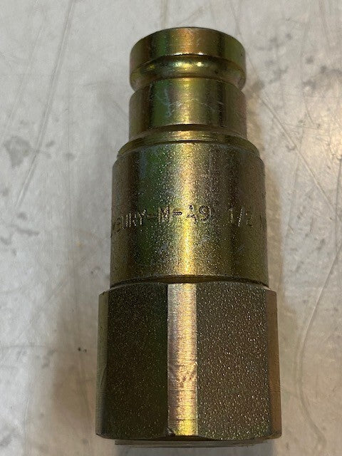 2 Quantity of Holmbury M-A9 1/2 NPT-F00-M.1 Flat Face Hydraulic Coupler (2 Qty)