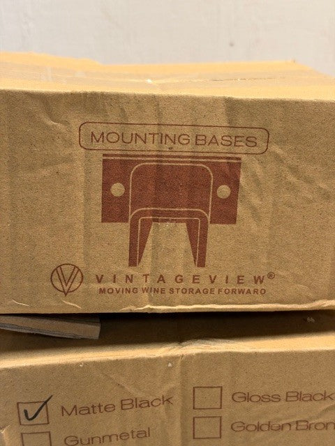 3 Qty of Vintage View Post Floating Wine Rack Mounting Plates U-FCP-MB3 (3 Qty)