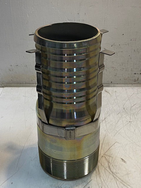 Band-It Tri-Lokt Male Hose Nipple Swage Tie Strip 10" Tall 92mm Bore 102mm Bore