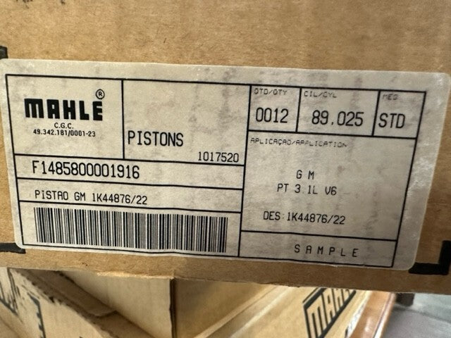 MAHLE Piston F1485800001916 | 89L28 | 1K44876/22 (1 Qty)