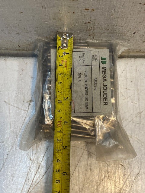 100 Pieces of Mega Jouder R33275-6 Piercing Punches ISO 8020 Type A