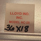Lloyd Industries Opposed Blade Air Control Damper Model AC-20