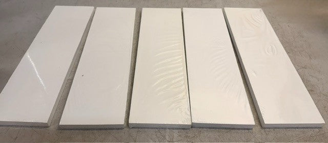 Box Of 5 White Wall Shelves With Installation Kit 15-3/4 Inch Shelf Length