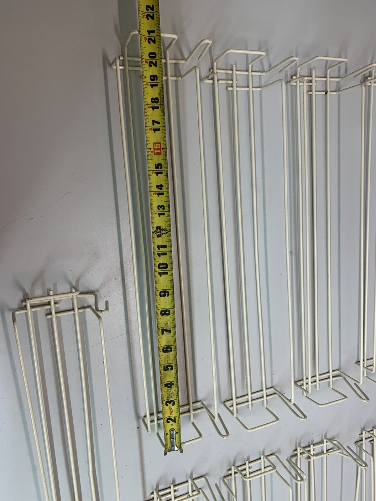 9 Pack of 24” Steel Wire Hook Racks - SEE ALL PICTURES, SOME HAVE BENDS