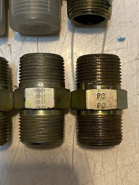 28 Quantity of PC Male to Male Hex Nipples 21 | 27mm Thread 29mm OD 18mm ID