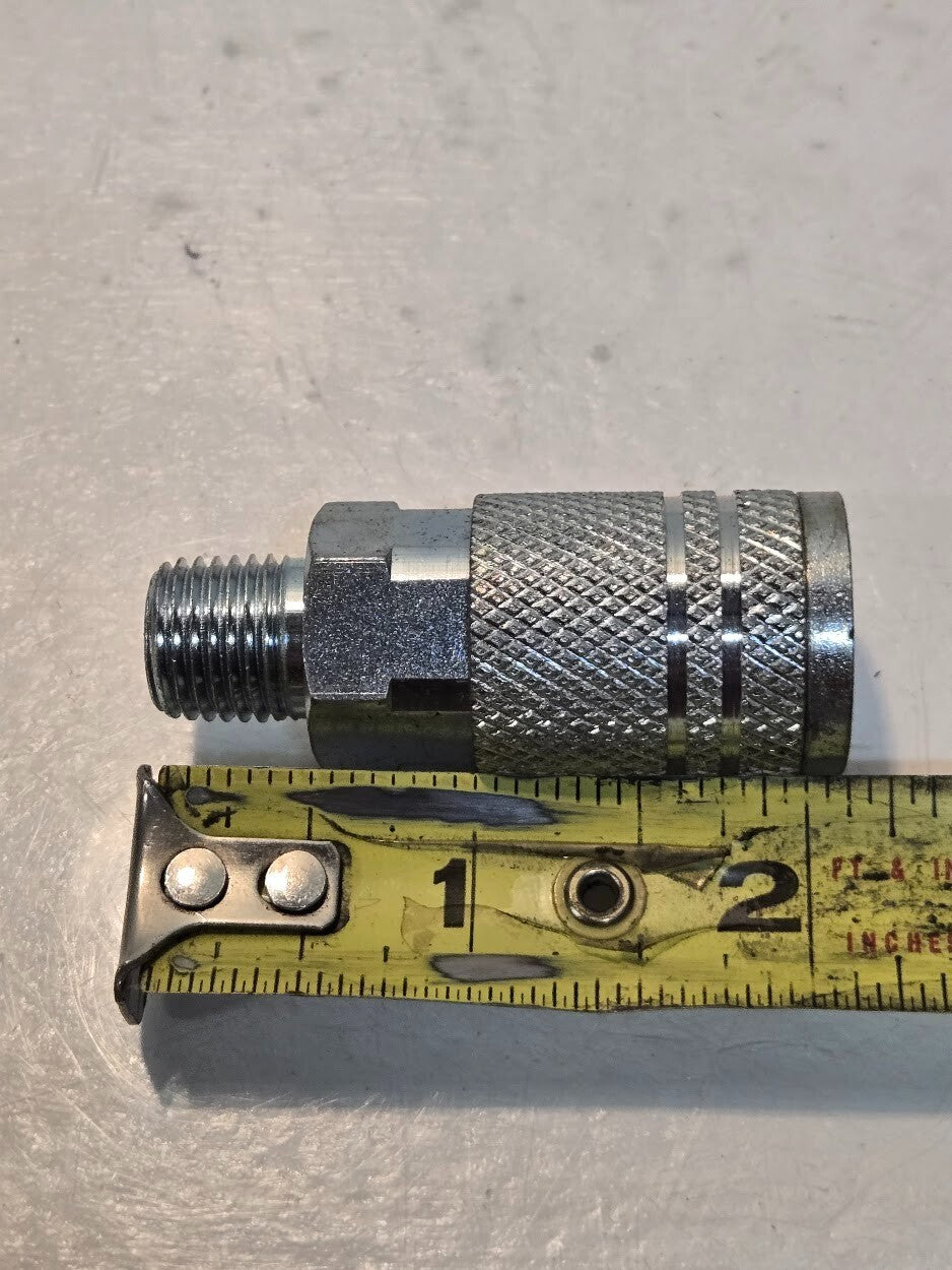 2 Quantity of AMFLO C21 Steel 1/4" Quick Connect Couplings 1/4" MPT (2 Qty)