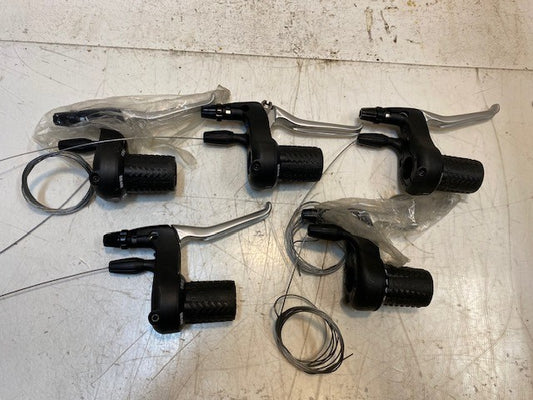 5 Quantity of SRAM SRT 450-11 3-Speed Grip Shifter & Brake Levers (5 Quantity)
