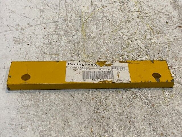 Cub Cadet Pusher Back Plate 781-0537-0498 10" L 2" W 13mm Thick 13mm Holes