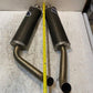 Termignoni Pair Oval Carbon Fiber Exhaust Silencers 45mm Bore 48mm Bore