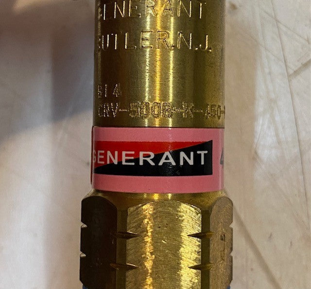 GENERANT CRV-500B-K-450-PSI CRYOGENIC PRESSURE RELIEF VALVE 450PSI 31.04 BAR