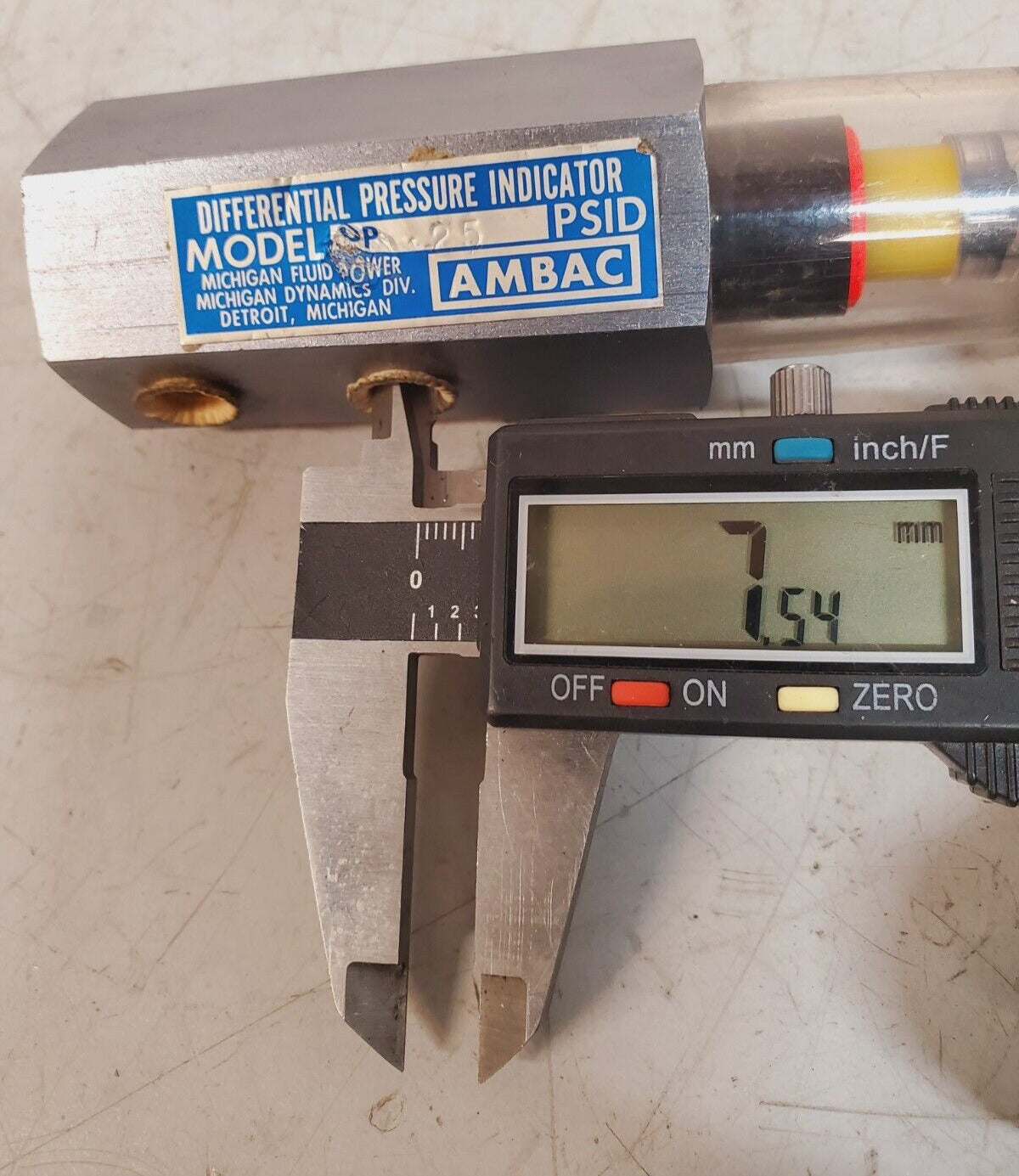 Ambac Differential Pressure Indicator DP-25 PSID