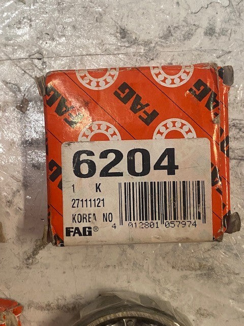 Pack of 3 FAG 6204 Bearings 27111121 (3 Quantity)