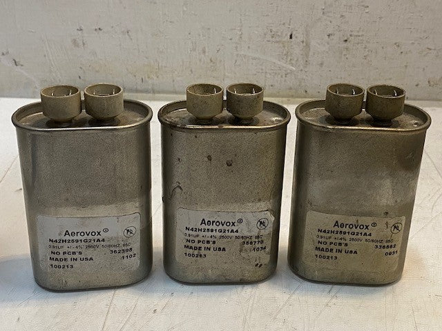 3 Qty of Aerovox Microwave High Voltage Capacitor N42H2591G21A4 USED (3 Qty)