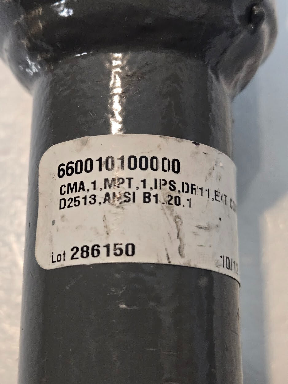 Central Compression Adapter 660010100000 | 1" MPT  1" IPS D2513 | ANSI B1.20.1