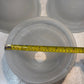 3 Qty of White Frosted Glass Domes Bowl-Shaped Lamp Shades 8-1/4" x 4" (3 Qty)