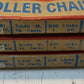 3 Quantity of Ansi Riv 40NP x 10Ft Roller Chains 240 Links (3 Quantity)