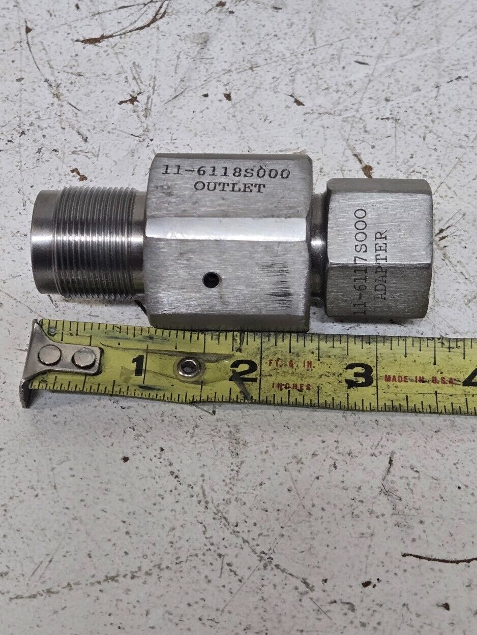 Hydraulic Outlet Check Valve and Adapter 11-6118S000 | 11-6117S000