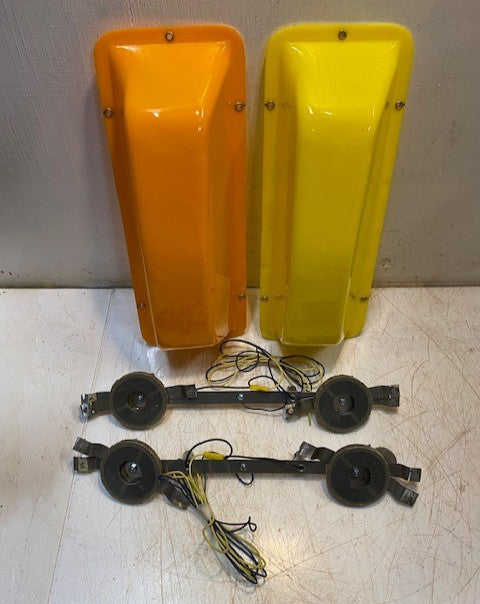 2 Quantity of ABS Roof Taxi TopLights & Magnetic Base 18" x 6.5" (2 Qty)