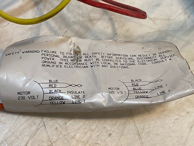 A.D. Smith JA2R247N Refrigeration Fan Motor 115/208-230V 60Hz 2.1/1.1A 1550RPM