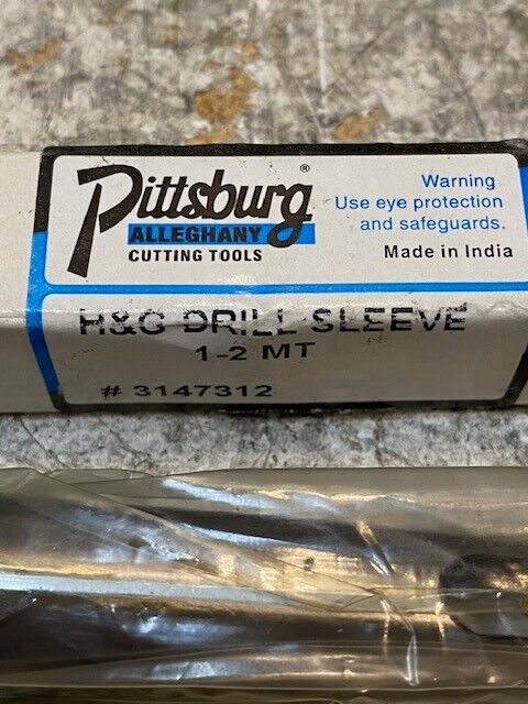 Pittsburg Alleghany Cutting Tools H&G Drill Sleeve 1-2 MT 3147312