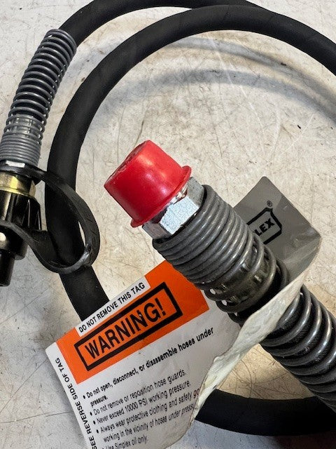 Simplex Industrial-Grade High-Pressure Hydraulic Hose 10,000 psi Replacement