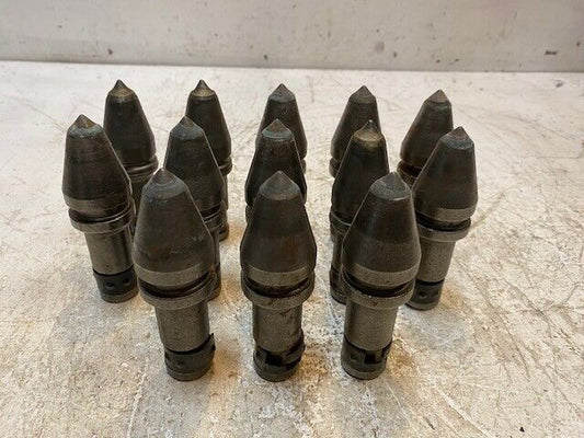 13 Quantity of Various Sizes of 4-3/4" L Carbide Auger Rock Drill Bits (13 Qty)