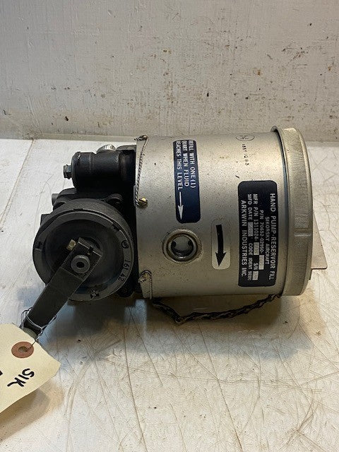 Sikorsky Aircraft Hydraulic Hand Pump Reservoir Fill 70652-02950-105