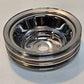 2 Quantity of Chrome Steel Long Water Pump 3 Groove Pulley for Chevy  (2 Qty)