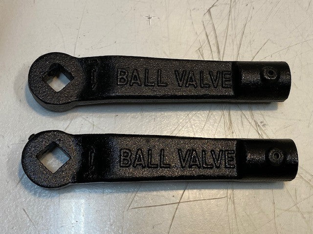 2 Qty of Hand Levers for Angle Ball Valves 2-1/2 | 9" Long 26mm Bore (2 Qty)