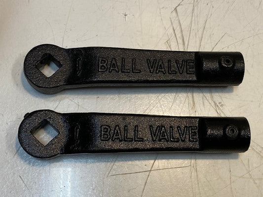 2 Qty of Hand Levers for Angle Ball Valves 2-1/2 | 9" Long 26mm Bore (2 Qty)