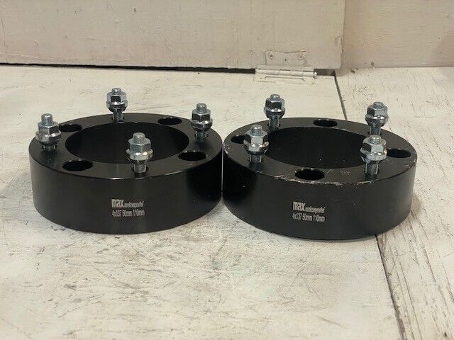 Lot of 2 Max Motosports ATV Wheel Adapters 4x137 50mm 110mm 2  (2 Quantity)