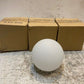 3 Qty of White Glass 4" Ball Lamp Shade Hanging Light Cover Fixtures (3 Qty)