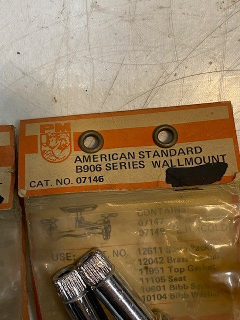 2 Packs of 2 P&M Cat. No. 07146 American Standard B906 Series Wallmounts