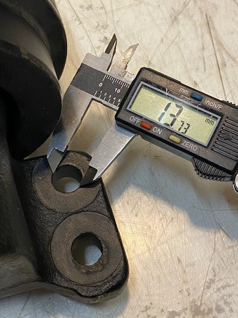 ITR Top Track Carrier Roller 154514 | 8" Long 5-1/2" Dia. 35mm Bore 14mm Bolts