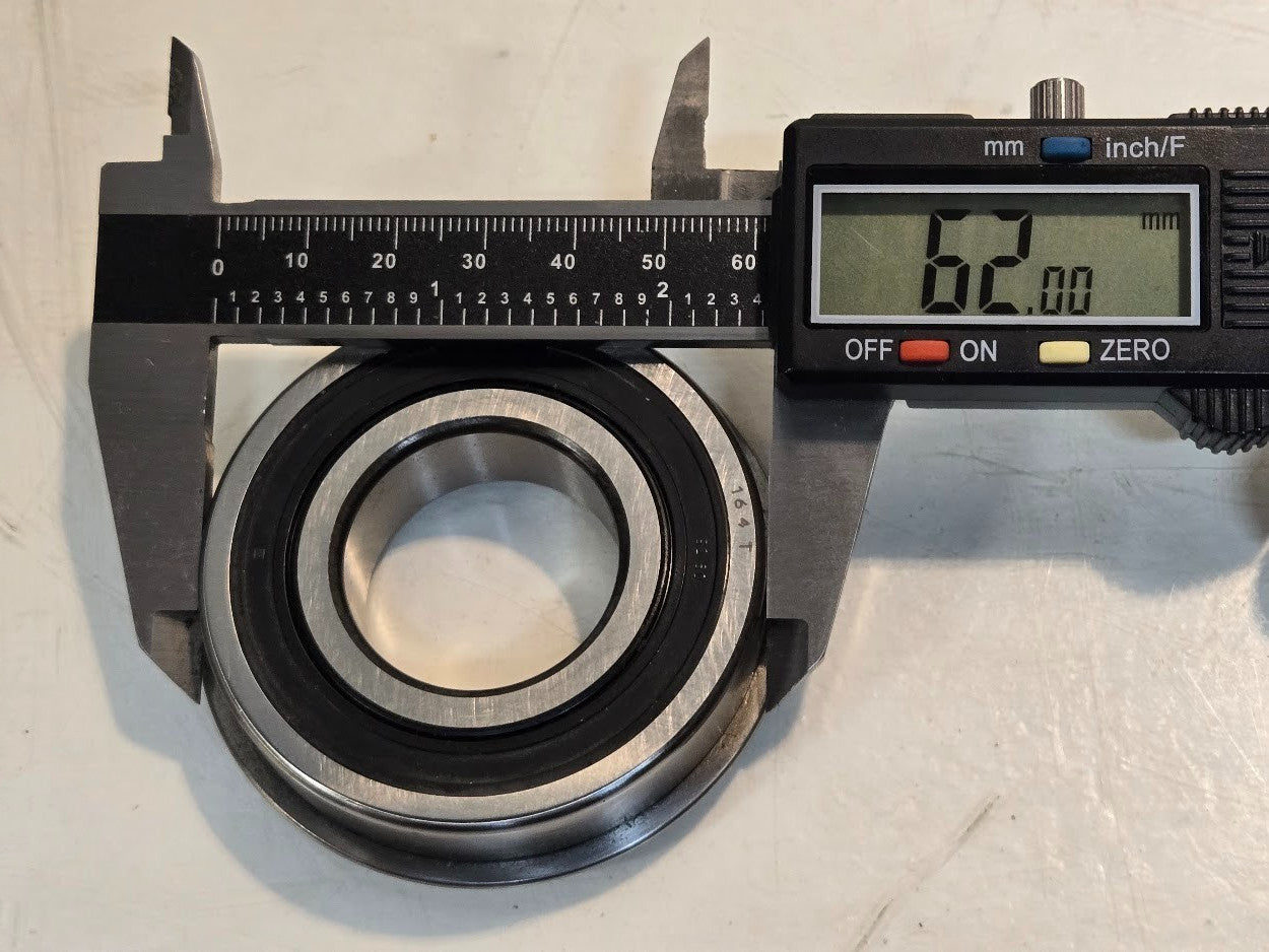 MRC Snap Ring Bearing 206SZZG | H201 164T | 62 mm OD x 30 mm Bore x 16 mm Thick