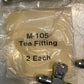 8 Quantity of M-105 Hydraulic JIC Female Swivel Brach Tee Fittings (8 Quantity)