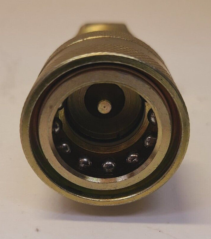 2 Quantity of Brass Hydraulic Quick Connect Hose Couplings 3/4" (2 Qty)