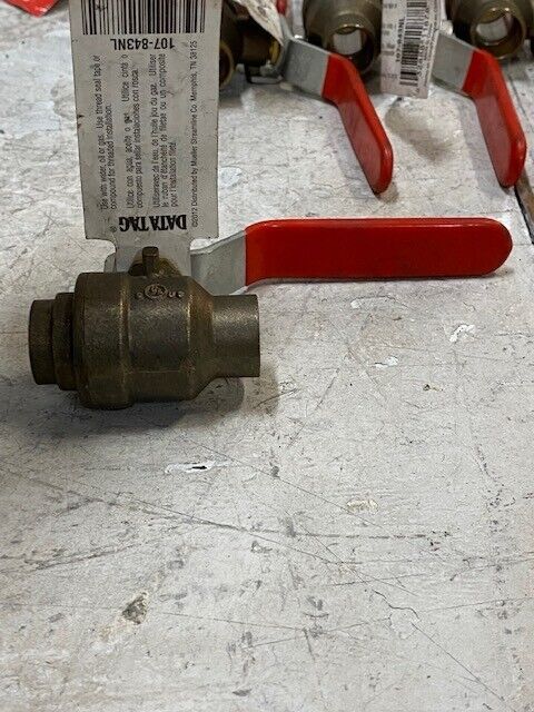 10 Qty of ProLine 1/2" Brass Packing Gland Ball Valve 107-843NL (10 Qty)