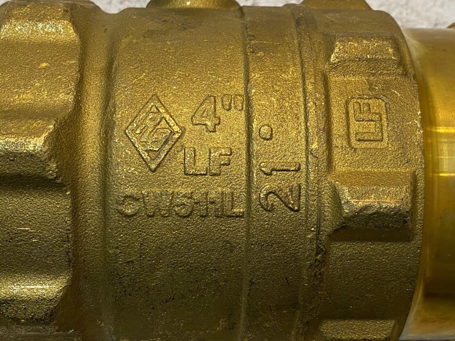 4" Brass Ball Valve LF CW511L 200 CWP