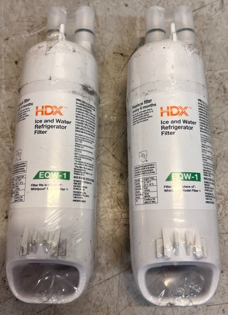 2 Quantity HDX EQW-1 Ice And Water Refrigerator Filter For Whirlpool EveryDrop