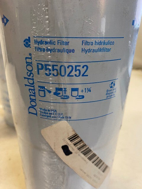 2 Quantity of Donaldson P550252 Hydraulic Filters (2 Quantity)