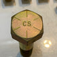 24 Quantity of CS Hex Head Bolts 4-1/4" L 33mm Hex Head 22mm Thread (24 Qty)